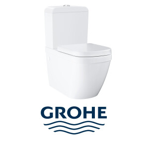 GROHE EURO-Keramik Stand-Kombi-WC Wirbelspülung...