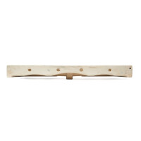 SAT Infinitio Doppelwaschtisch mit Überlauf und Hahnlochbohrung 121,4 cm x 46,9 cm, weiß