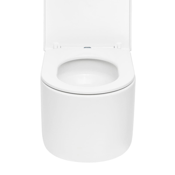 SAT Wand-WC mit Tornado-Spülung und WC-Sitz mit SoftClose, glänzend weiß
