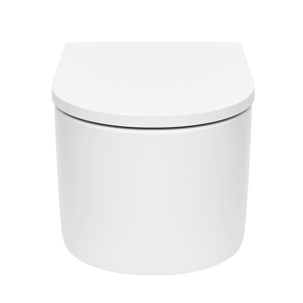 SAT Wand-WC mit Tornado-Spülung und WC-Sitz mit SoftClose, glänzend weiß