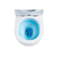 SAT Wand-WC mit Tornado-Spülung und WC-Sitz mit SoftClose, glänzend weiß