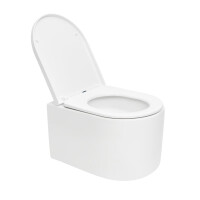 SAT Wand-WC mit Tornado-Spülung und WC-Sitz mit SoftClose, glänzend weiß