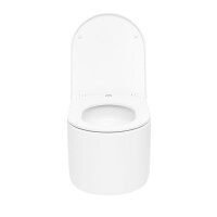 SAT Wand-WC mit Tornado-Spülung und WC-Sitz mit SoftClose, glänzend weiß