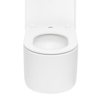 SAT Wand-WC mit Tornado-Spülung und WC-Sitz mit SoftClose, glänzend weiß