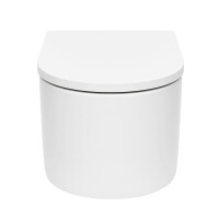 SAT Wand-WC mit Tornado-Spülung und WC-Sitz mit SoftClose, glänzend weiß