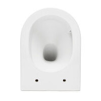 SAT Wand-WC mit Tornado-Spülung und WC-Sitz mit SoftClose, glänzend weiß