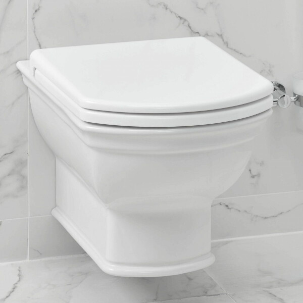 VitrA VALARTE Wand-WC spülrandlos mit SoftClose WC-Sitz & Waschtisch 80 cm mit Langsäule, weiß