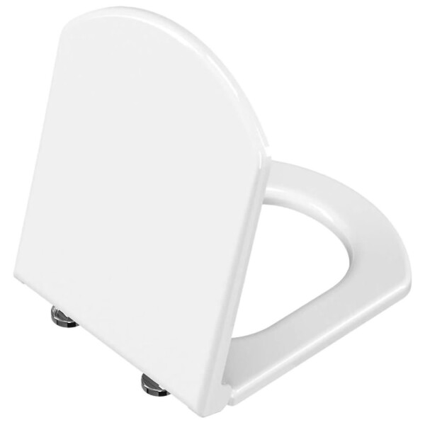 VitrA VALARTE Wand-WC spülrandlos mit SoftClose WC-Sitz & Waschtisch 80 cm mit Langsäule, weiß