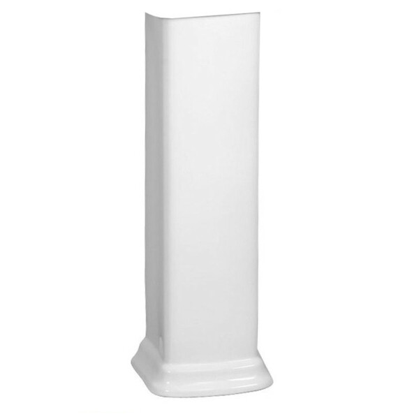 VitrA VALARTE Wand-WC spülrandlos mit SoftClose WC-Sitz & Waschtisch 80 cm mit Langsäule, weiß