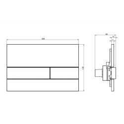 VIGOUR Tay Individual 1.0 WC-Betätigungsplatte...