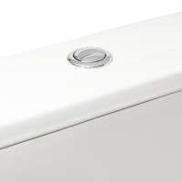SAT Infinitio Stand-Kombi-WC-Set Square Abgang senkrecht spülrandlos Wasseranschluss von unten WC-Sitz mit SoftClose, weiß