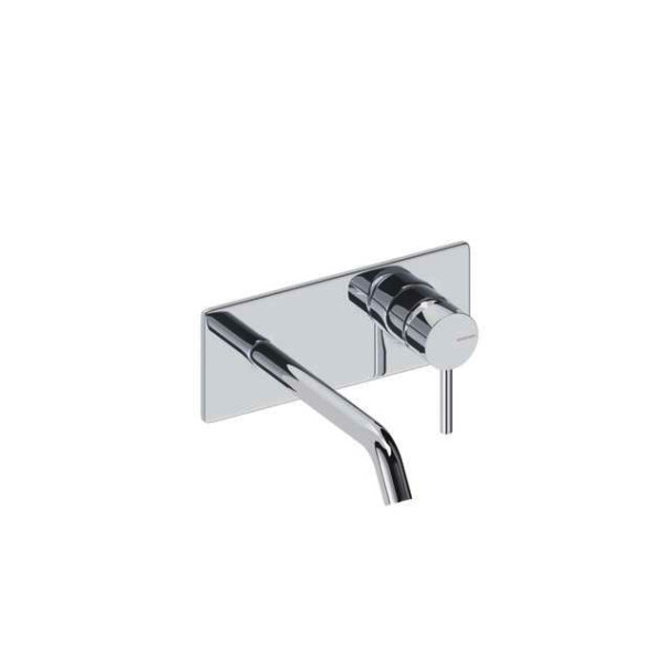 SANYCCES LOOP ColdOpen Wand-Waschtischarmatur Unterputz mit 18 cm Ausladung, chrom glänzend