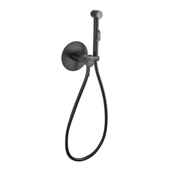Swiss Aqua Technologies Spraybrause Bidetbrause-Set mit Mischfunktion, schwarz matt
