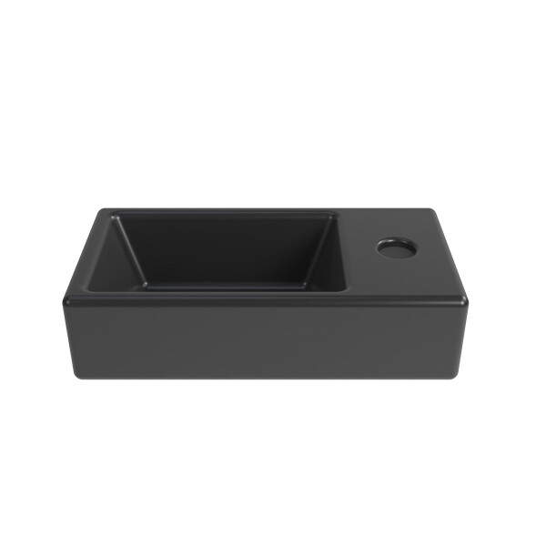Swiss Aqua Technologies Brevis Handwaschbecken 40,5 cm x 20,5 cm schwarz