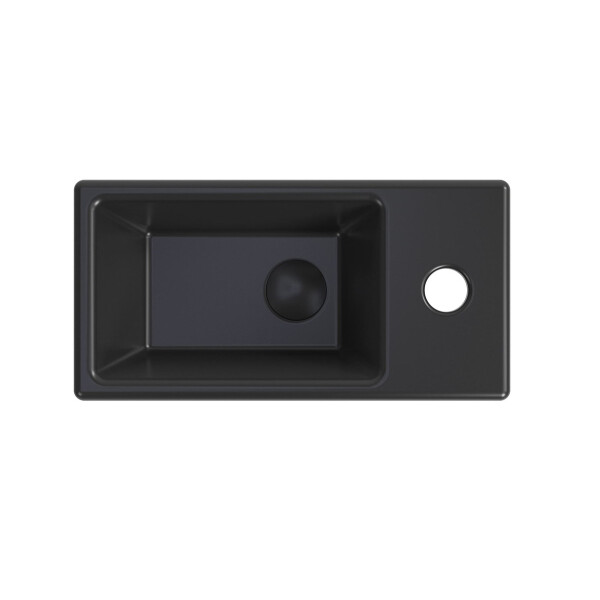 Swiss Aqua Technologies Brevis Handwaschbecken 40,5 cm x 20,5 cm schwarz