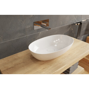 SAT Aula Aufsatzwaschbecken aus Gussmarmor  60 x 36 cm,...