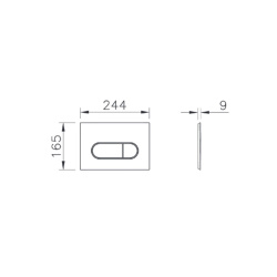VitrA Root Round WC Betätigungsplatte...