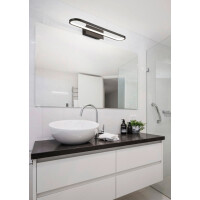 TRIO Gianni Badezimmer LED-Wandleuchte 60 cm, Schwarz