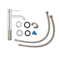 SAT Aurum Einhand-Waschtischbatterie 16,5 cm Edelstahl, Chrom