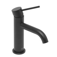 SAT Aurum Einhand-Waschtischbatterie 16,5 cm Edelstahl, Schw