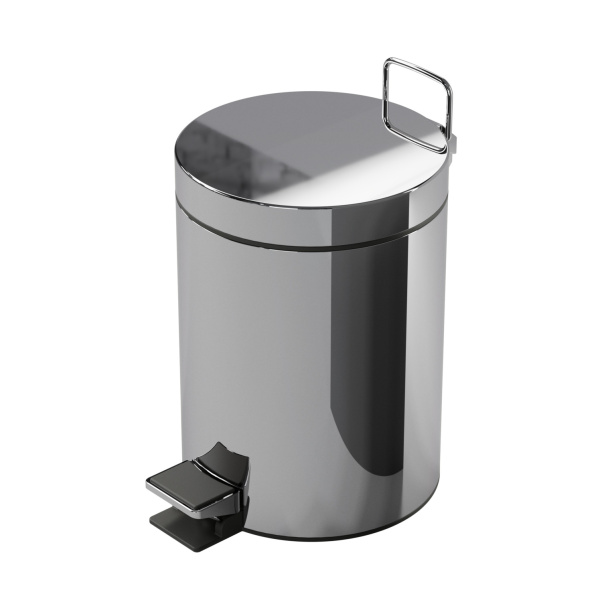 VIGOUR derby plus Abfalleimer mit Tretfunktion 5 Liter 20,5 x 28,5 cm Edelstahl