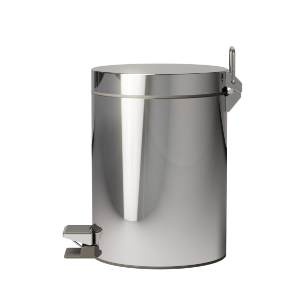 VIGOUR derby plus Abfalleimer mit Tretfunktion 5 Liter 20,5 x 28,5 cm Edelstahl