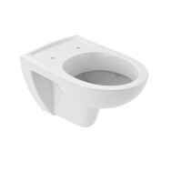 VIGOUR Clivia Wand-WC-Set Tiefspüler 54 cm WC-Sitz mit Absenkautomatik und Edelstahlscharnieren, weiß
