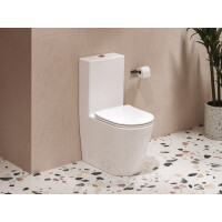 RAVAK Optima Stand-Kombi-WC WC-Sitz mit Absenkautomatik Geberit Spülmechanismus, weiß