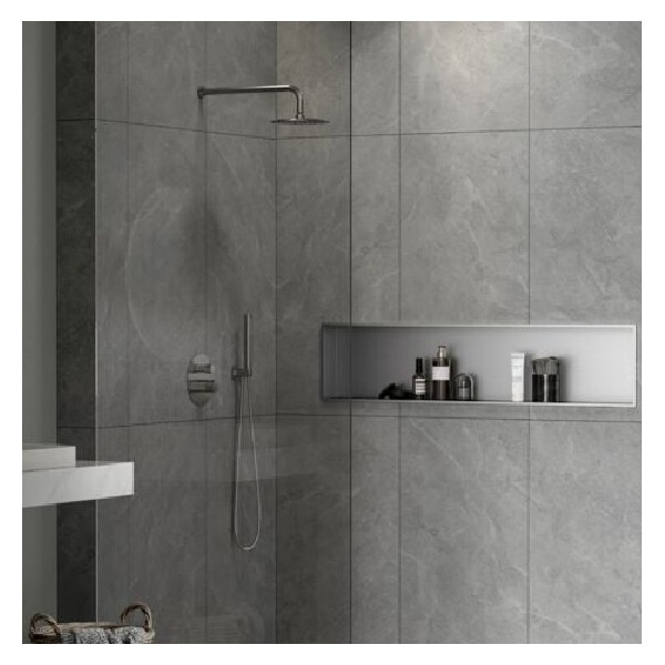 SAT Aurum Duschnische Edelstahl 304 Montage ohne Bohren 121x28 cm, verschiedene Farben