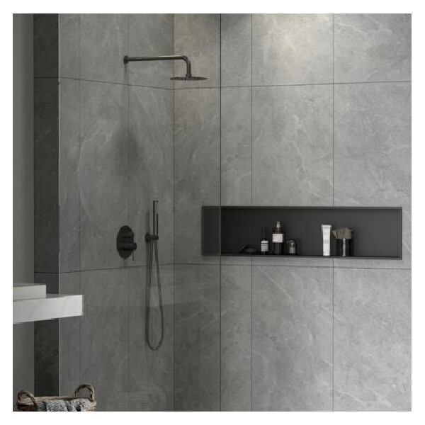 SAT Aurum Duschnische Edelstahl 304 Montage ohne Bohren 121x28 cm, verschiedene Farben