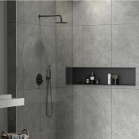 SAT Aurum Duschnische Edelstahl 304 Montage ohne Bohren 121x28 cm, verschiedene Farben
