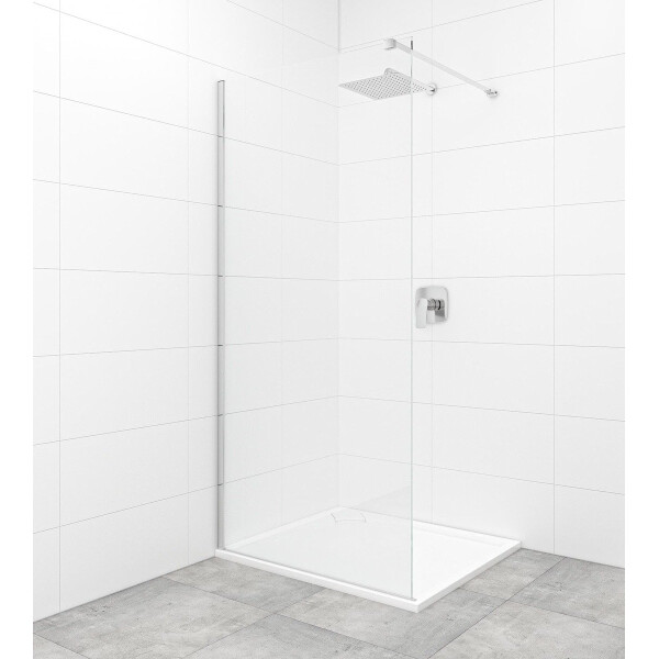 SAT Walk-In Duschtrennwand 100 cm begehbare Dusche 8mm Sicherheitsglas