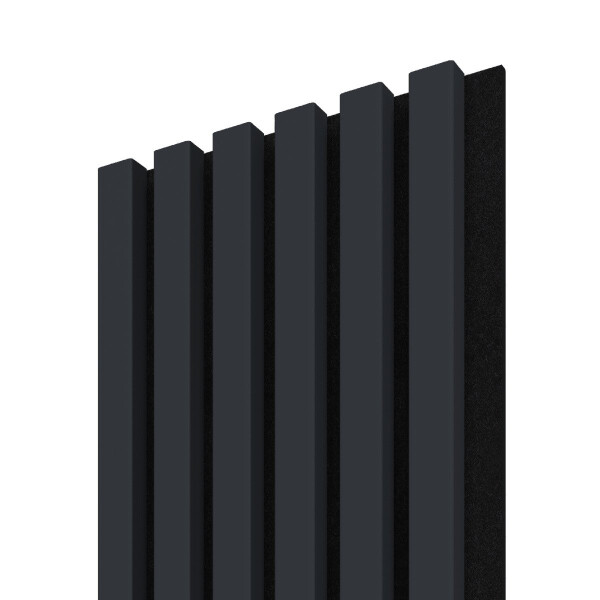 Fineza Spline Akustikplatte 24,5 x 265 MDF-Lamellen Schallschutz Wandpaneel für Innenräume, Marineblau