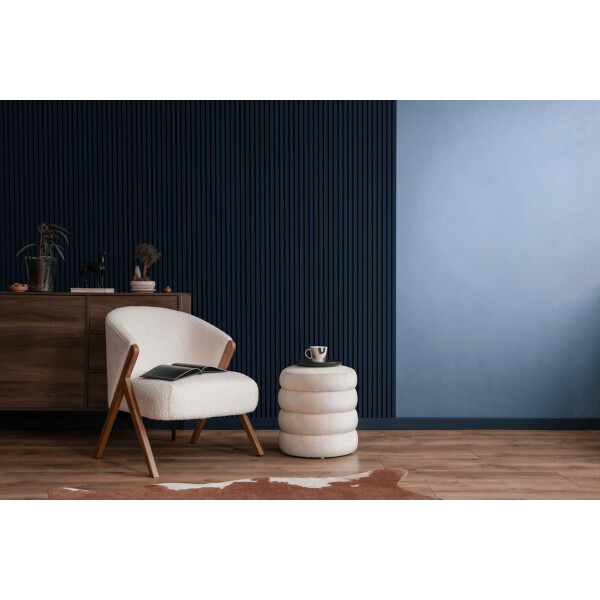 Fineza Spline Akustikplatte 24,5 x 265 MDF-Lamellen Schallschutz Wandpaneel für Innenräume, Marineblau