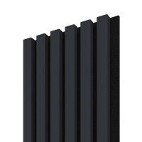 Fineza Spline Akustikplatte 24,5 x 265 MDF-Lamellen Schallschutz Wandpaneel für Innenräume, Marineblau