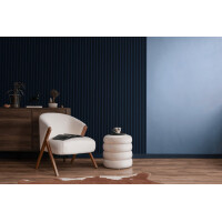 Fineza Spline Akustikplatte 24,5 x 265 MDF-Lamellen Schallschutz Wandpaneel für Innenräume, Marineblau