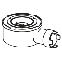 Superslim Duschwannen Siphon Ablaufgarnitur Ø90 Höhe 53 mm, ohne Farbset
