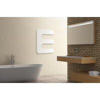 SIGMA Design Heizkörper 800 mm x 600 mm dreiarmig flach pulverbeschichtet in weiß