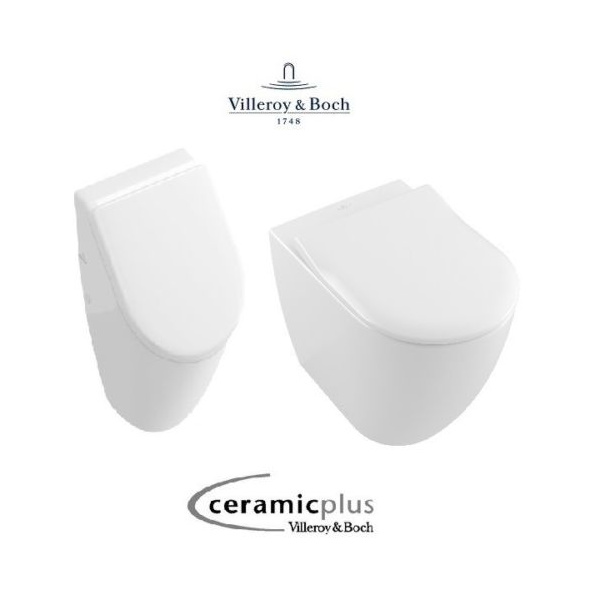 Modernisering bladerdeeg Confronteren Villeroy & Boch Subway Urinal mit Wand WC 2.0 spülrandlos CeramicPlus, €  739,00