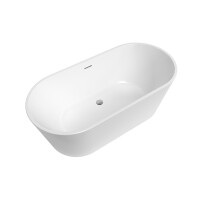 SAT Mood Freistehende Badewanne 170x80 cm Weiß –