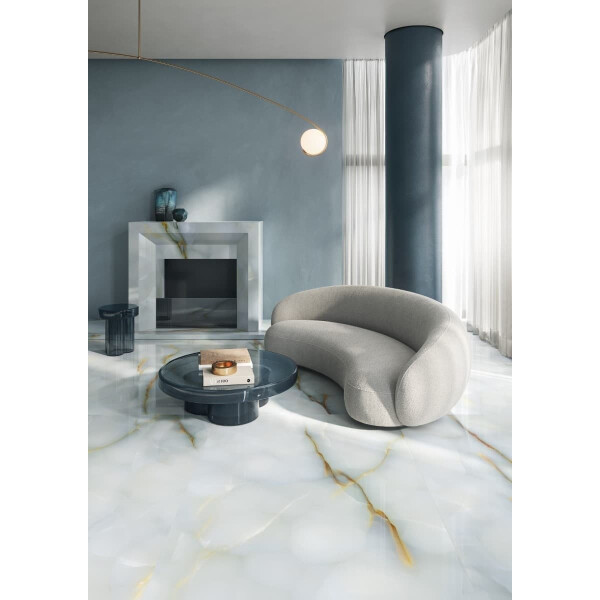 Emil Tele Di Marmo Pure Onyx Bodenfliese 60x120 cm 1,44m² Marmor-Optik türkis matt