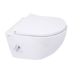 SAT Aquacare Wand-Dusch-WC spülrandlos mit SoftClose...