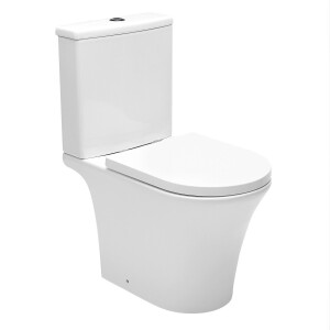 SAT Brevis WC-Kombination komplett Stand-WC mit Softclose...