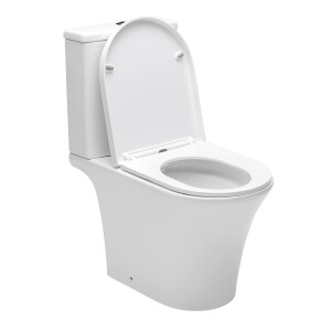 SAT Brevis WC-Kombination komplett Stand-WC mit Softclose...