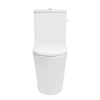 SAT Brevis Stand-Kombi-WC spülrandlos mit erhöhter Sitzfläche 49 cm SoftClose WC-Sitz, weiß
