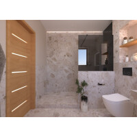 SAT Ergo Ergonomisches Wand-WC 36x52 cm mit SoftClose-Sitz, Wirbelspülung, weiß