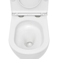 SAT Ergo Ergonomisches Wand-WC 36x52 cm mit SoftClose-Sitz, Wirbelspülung, weiß
