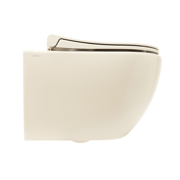 VitrA Project Wand-WC spülrandlos mit SoftClose WC-Sitz, Beige matt