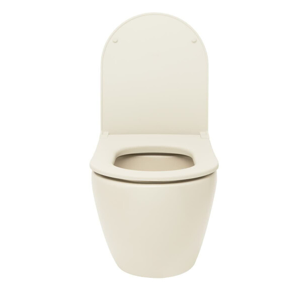 VitrA Project Wand-WC spülrandlos mit SoftClose WC-Sitz, Beige matt