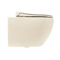 VitrA Project Wand-WC spülrandlos mit SoftClose WC-Sitz, Beige matt